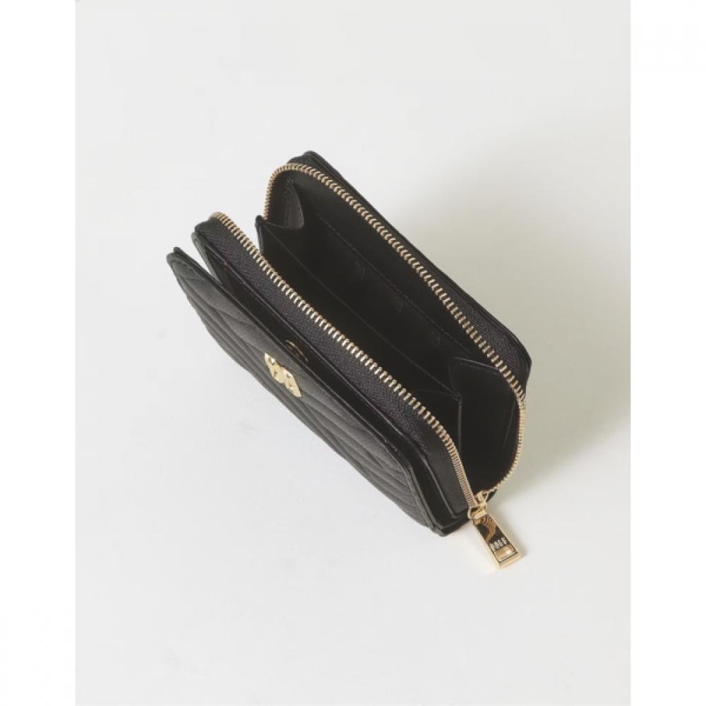 Daks Black Carlisle Embossed Leather Golddd Zipper Wallet Dcwa6f216bk
