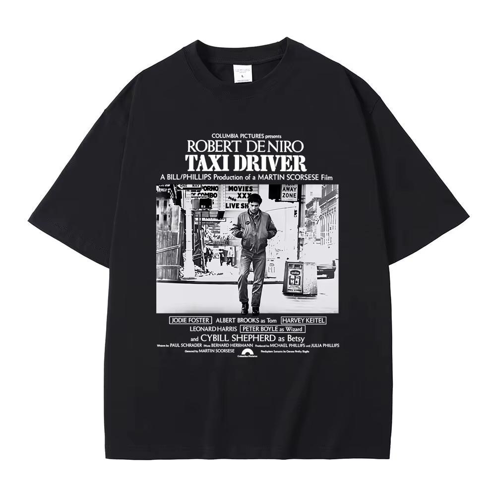 Limited Classic Horror Thriller Movie Movie Taxi Driver Robert De Niro Graphic T-shirts Men Women Short Sleeve Casual Clothing 4XL