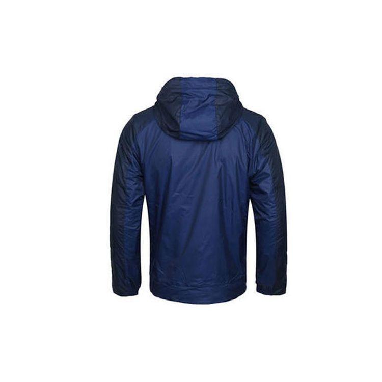 Nike Sportswear Logo Casual Windbreaker Hooded Cotton Jacket Winter Men jackets Dark-Blue 861789-429