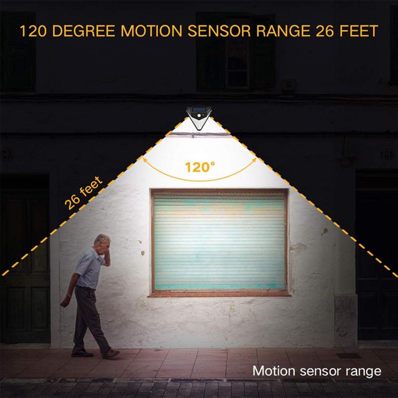 Super Bright LED Solar Light Outdoor IP64 Waterproof 3 Modes Solar Street Lamp Human Induction Solar Garden Decorative Lights