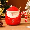 Festive Ceramic Christmas Tableware & Tea Set with Decorative Ornaments