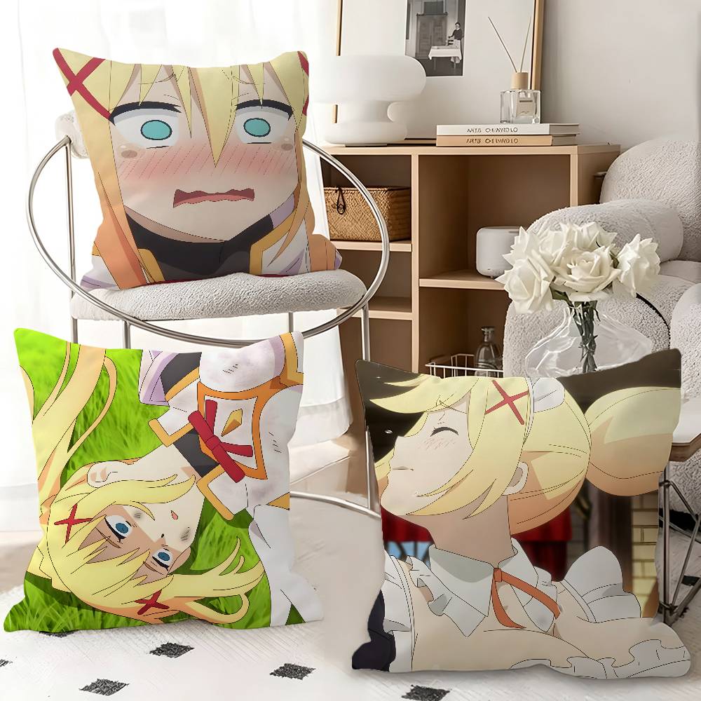 1pc Lalatina Dustiness Ford Anime Characters Pillow Case Fashion Square Pillowcase Bedroom Sofa Room Ins Decoration Leisure