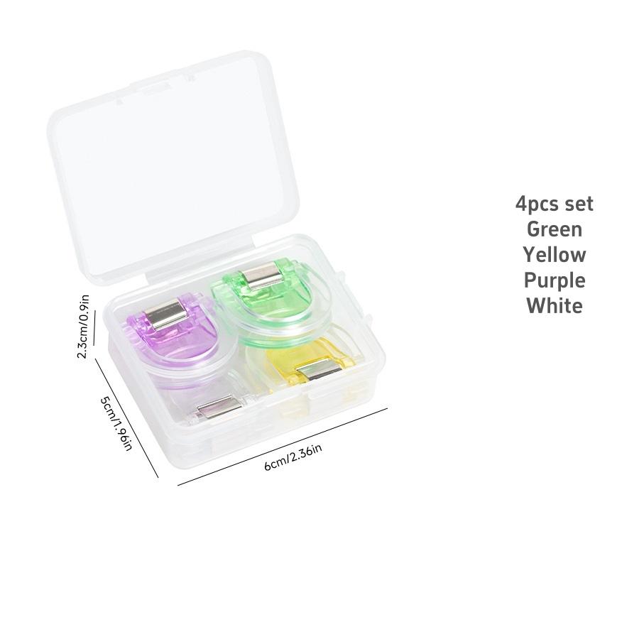 

4/12 шт. Набор разноцветных зажимов Мини-прозрачный держатель для страниц Скрепка для папки-индекса Журнала Бытовая