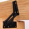 Heavy Duty 80° Foldable Bracket with Spring Hinge Cabinet Door Lift Up Stay Flap Sofa Bed Top Support Hinges Workbench Hinge