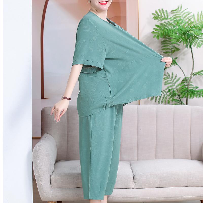Plus Größe 3XL-7XL Sommer frauen Anzug Übergröße Casual Elegante Kurzarm Lose Hose Sets Sommer Kleidung Hohe Qualität