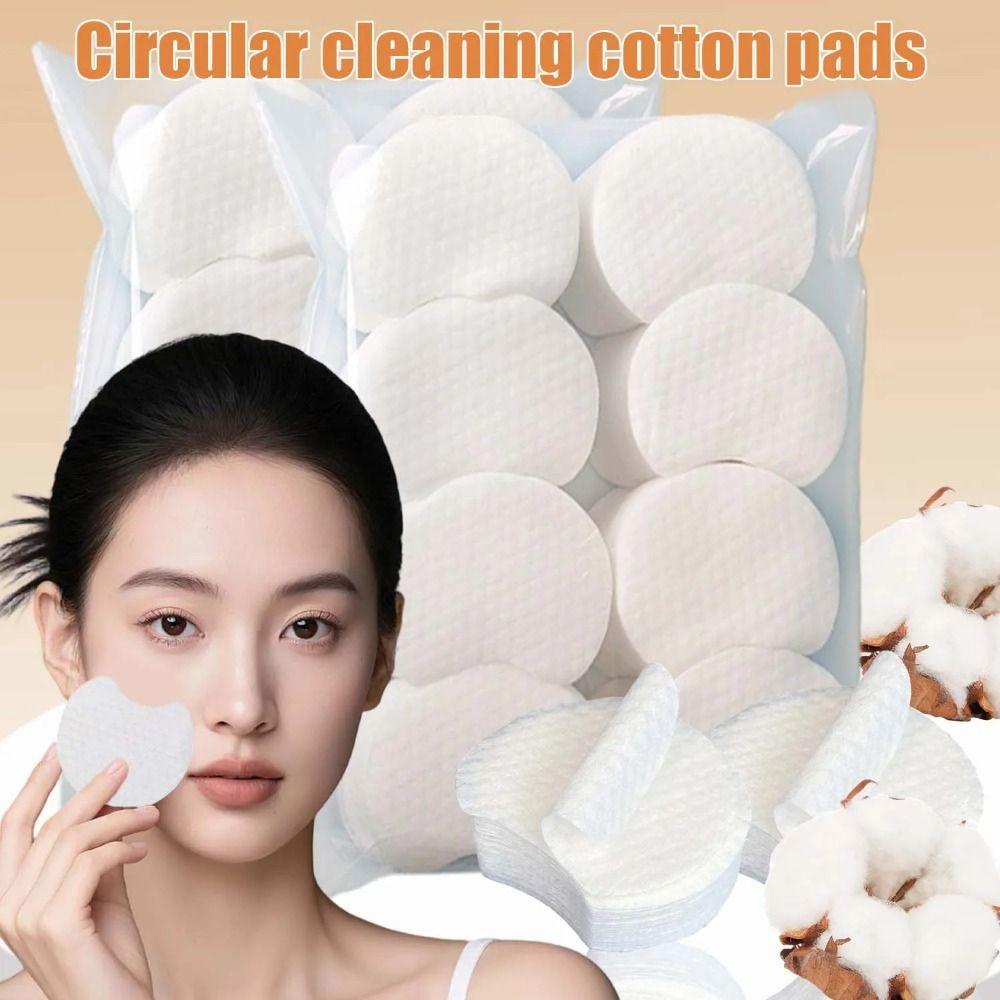1200Pcs Disposable Facial Cleansing Pads Soft Face Makeup Cotton Pads Wet Compress Cotton  Girl