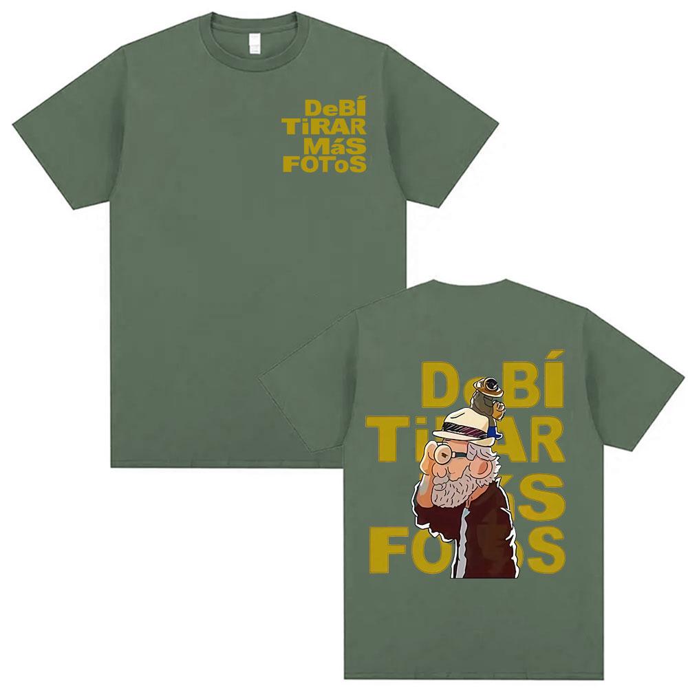 Bad Bunny Debi Tirar Mas Fotos DTMF Album T Shirt Men Women Harajuku Retro Classic Hot Sale T-shirts Short Sleeve Casual T-shirt