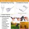 Moon Star Lamp LED Solar Fairy Curtain Light Outdoor 8-Mode Waterproof Remote Control for Porch Window Backyard Tent Decor
