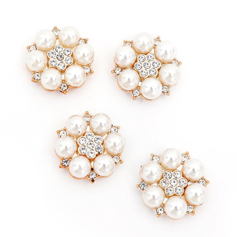 Handmade Pearl Stamen & Flower Heart Jewelry - Imitation Pearl Headdress Hair Accessory