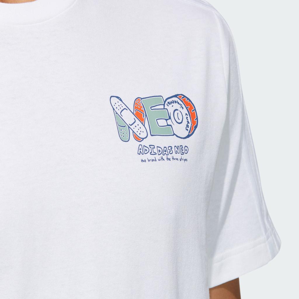 Adidas Neo Sports Crew Neck T-Shirt Men Tops White GR6921