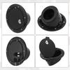 ACROPIX Fuel Tank Fuel Filler Lock Door Gas Tank Cap Cover Fits Jeep Wrangler JK with Key Black 1 Piece