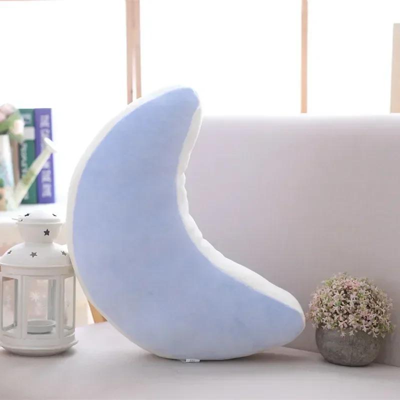 Nordic style pillow bedside rainbow moon star shell cushion pillow stuffed PP cotton toy Children girl plush dolls gift toys