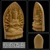 Lunari Mini Buddhist Statues, Wood Carvings of Acala, Thousand-Armed Kannon, and Amitabha Buddha, Wooden Objects, Miniature Sculptures, Buddhist
