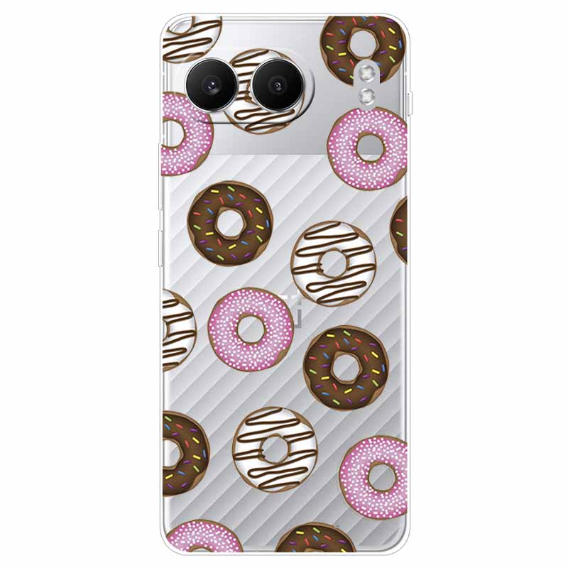 For One plus Nord 4 Case 6.74'' Flowers Transparent TPU Silicone Funda Capa for Oneplus Nord 4 Nord4 5G Soft Covers Coques bags