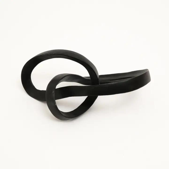 Modern Interlocking Aluminium Sculpture | Tabletop Decor