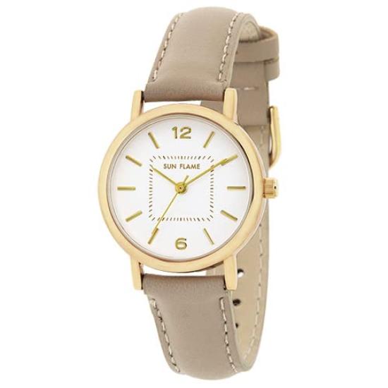 Flame Sun Flame Beige Watch [Sun Co., Ltd.] MJL-B31-MO Women's