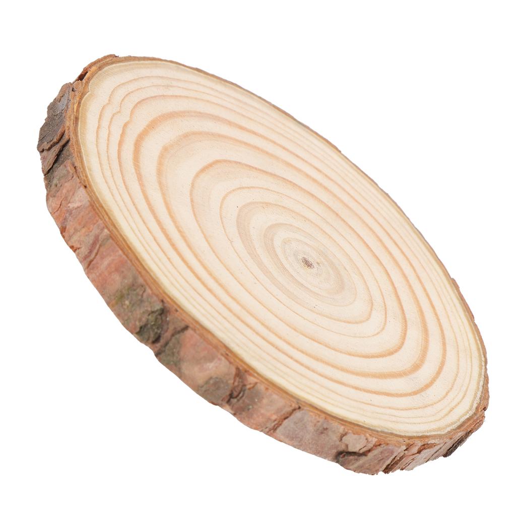 Natural Wood Slices Round Pine Logs DIY Crafts Painting Wedding Festivals Decoration5# 11-12cm
