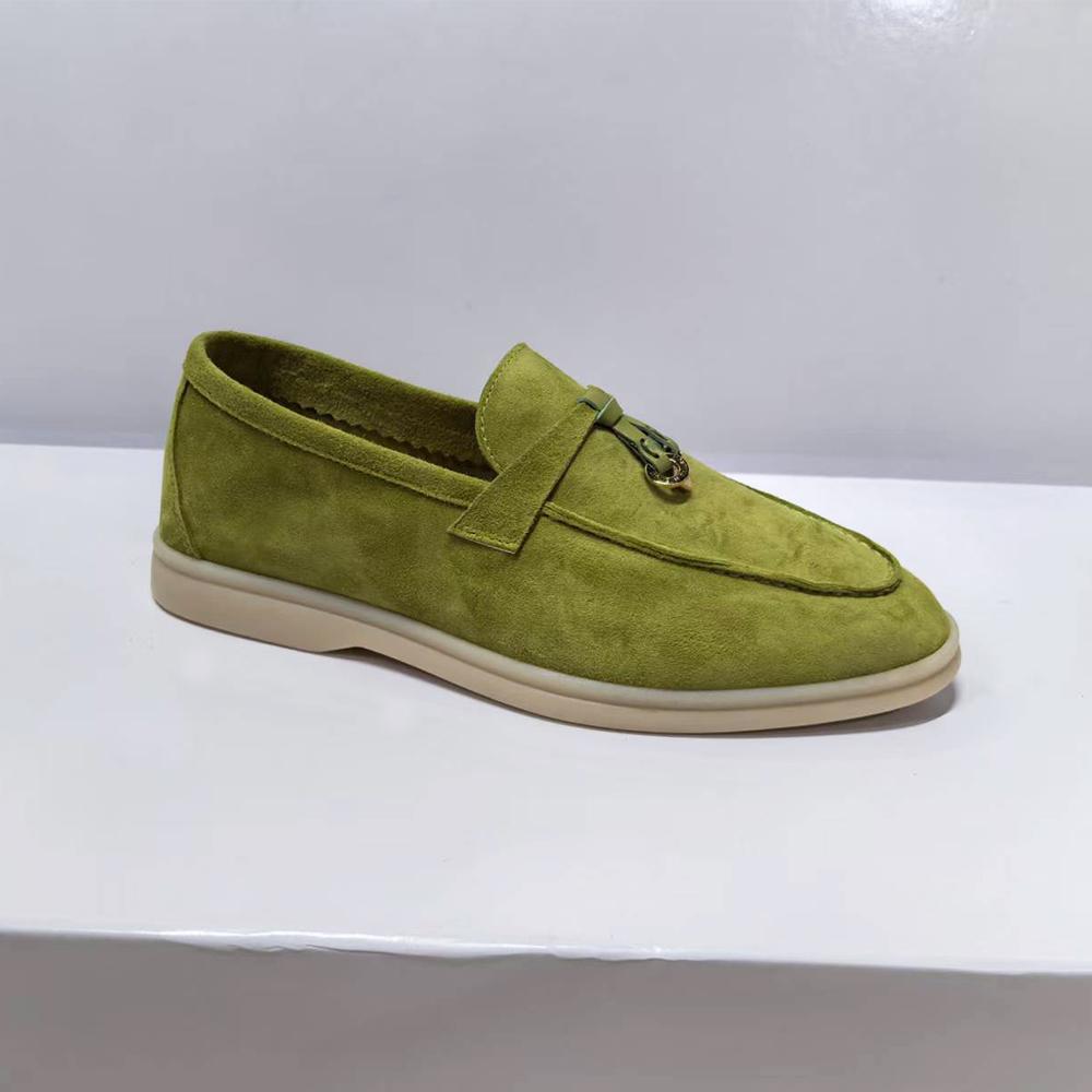 

Замшевые лоферы Летние повседневные женские Прострочка Замша Нубук Взрослые Балетки Лоферы Лучший дизайн Удобные Мужские лоферы Обувь Унисекс 36