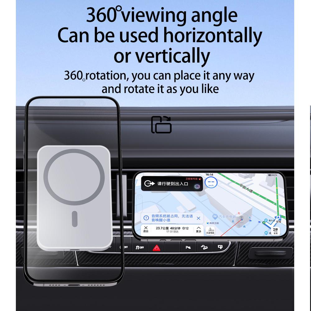 iPhone Wireless Charger Holder for Iphone Charger Car Wireless Charging Cradle with Suction Cup Holder Fast Macsafe Car Charger