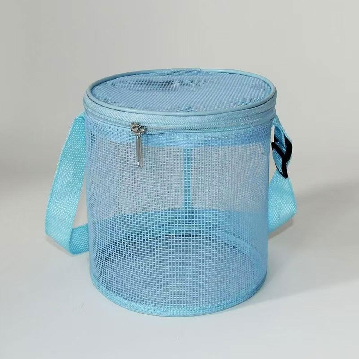 

Beach swimming clothing storage bag sundries sorting beach bag shoulder backpack portable storage beach bag net bag синий