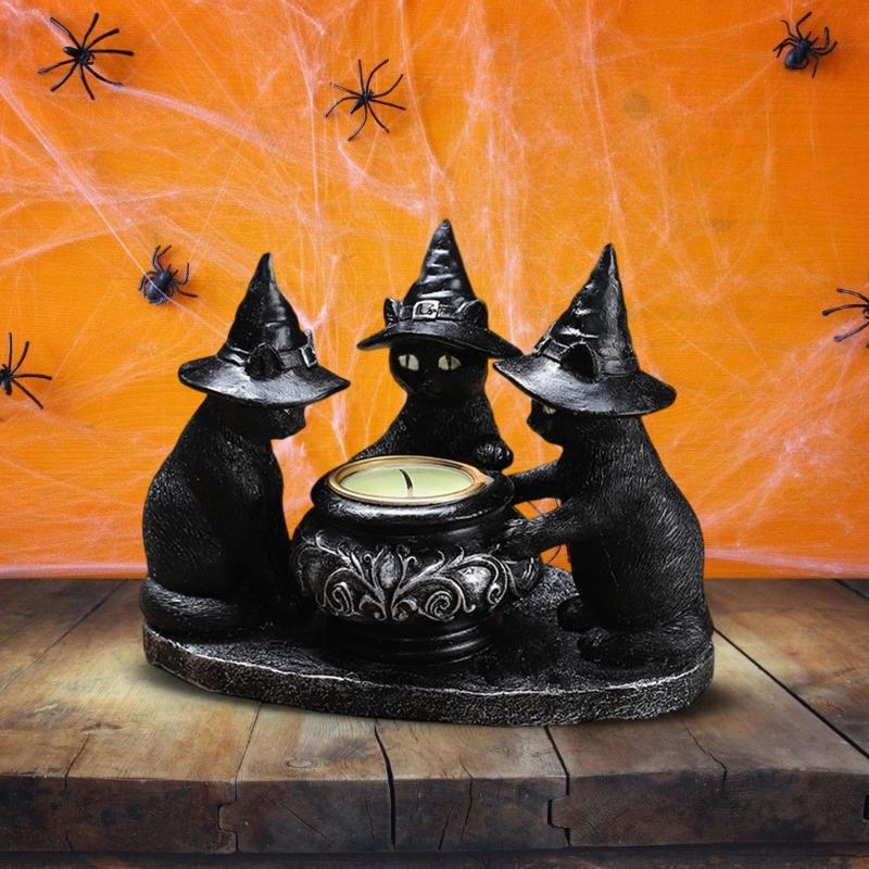 Halloween Candle Holders Tealight Votive Candle Holders Decorative Candlestick Holder Centerpieces Halloween Decorations