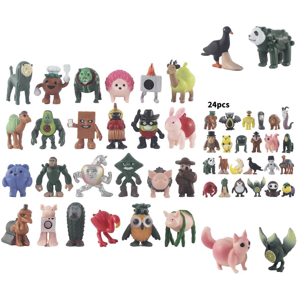 Tungtung Sahur Wooden Stick Figures Collectors Toy Set With Pvc Material For Kid And Collectors