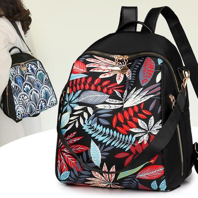 Nouveau sac à dos pour femme tendance imprimé tissu Oxford sac mode décontractée haut de gamme sac à dos de voyage compact