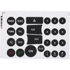 BYOBYO 6Sheets Dash Button Repair Kit A/C Central Control Button Stickers Window Button Repair Decals Stickers for Mercedes Benz 2007-2014 Car