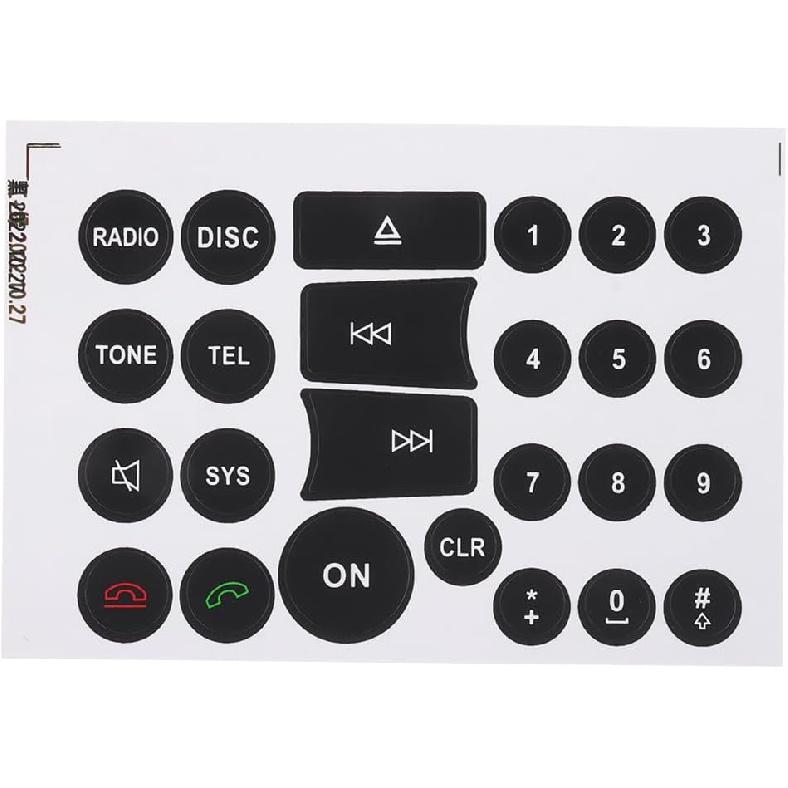 BYOBYO 6Sheets Dash Button Repair Kit A/C Central Control Button Stickers Window Button Repair Decals Stickers for Mercedes Benz 2007-2014 Car