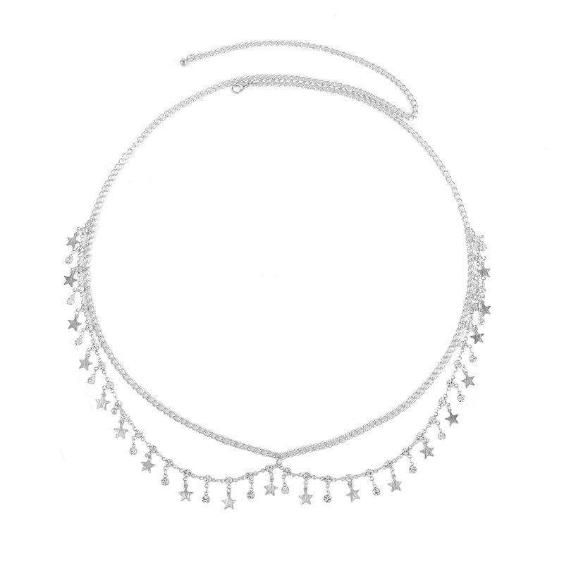 Handmade Star Pendant Waist Chain - Sexy Beach Bikini Multi-Layer Tassel for European & American Fashion