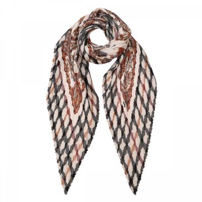 Brown Paisley Scarf Dcsc6e421w2