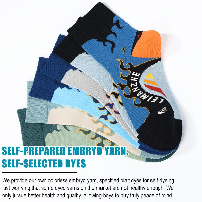 LONGFEI Designer Custom Logo High Quality Socks Manufacturer Men's Women Fashion Cotton Crew School Sport Socks