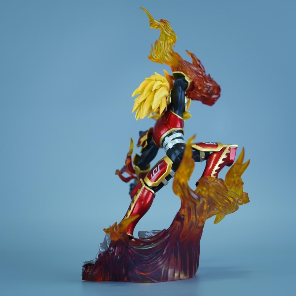 26cm/10.24in Anime Digimon Adventure Figure Agnimon Action Figures Pvc Statue Desktop Ornamen Collection Model Playthings Gifts