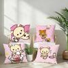 Cute Cartoon Rilakkuma Pillow Case Plush Fabric Soft Pillowcase Double Sided Print Cushion Cover Household Gifts