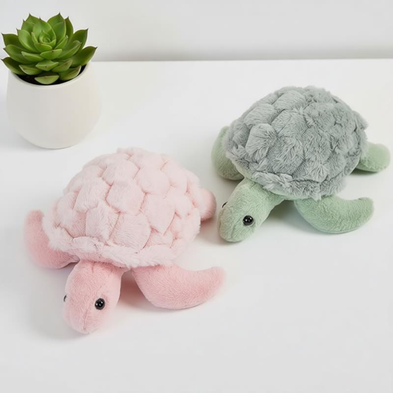 Grüne Rosa Kawaii Schildkröte Plüschtier Weiches Cartoon Meeresschildkröte Stofftier Kissenpuppe Niedliches Komfortgeschenk Jungen Mädchen Kinder Geburtstag