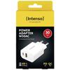 Intenso W30AC Chargeur USB 30 W 1x USB-A, 1x USB-C® blanc intérieure USB Power Delivery (USB-PD)