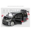 Large Size 1/18 Toyota Alphard MPV Alloy Car Model Diecast Metal Toy Vehicles Car Model Simulation Sound and Light Children Gift