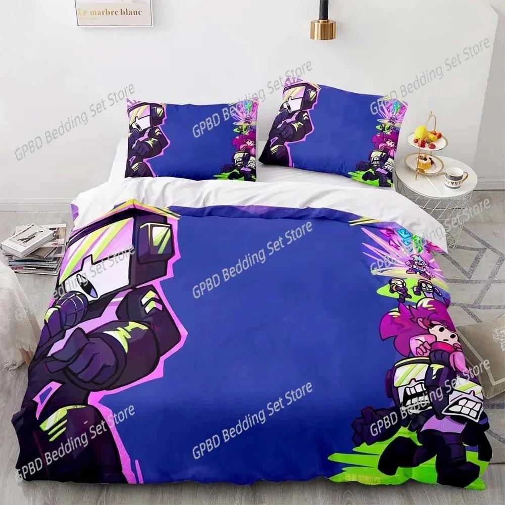 Game Friday Night Funkin Beding Set For Bedrom Soft Modern Bedspreads Comefortable Children Kids Soft Duvet Cover Comfortable Quilt Cover And
