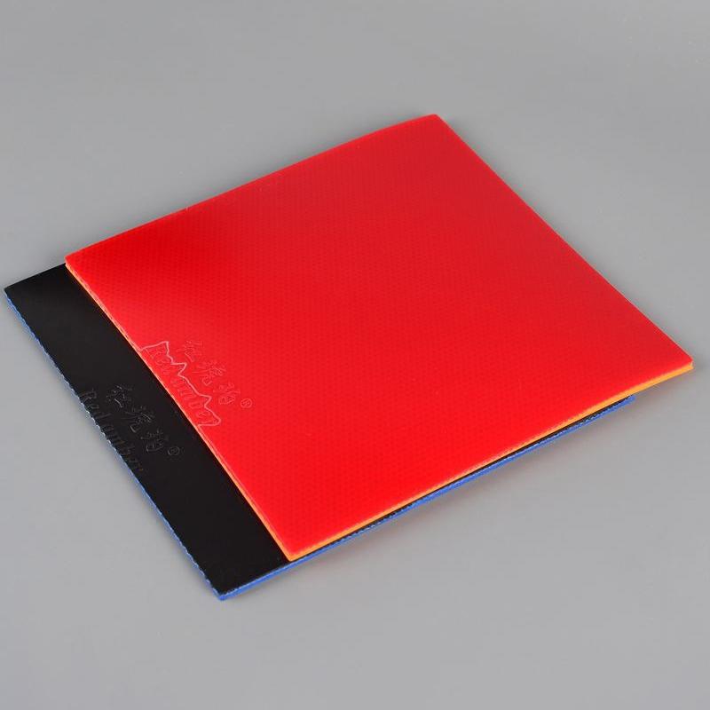 Röd Bärnsten Bordtennisgummi Mycket Elastiskt Klibbigt Gummi Noppar-In Pingisgummi Astringent Svamp För Bordtennisträning