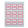 Creative DIY Blank Labels Sticker Self-Adhesive Paper Classification  Storage Distinguish 12 Pcs Red Stickers