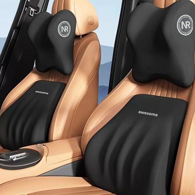 Cuscino Cervicale Auto in Memory Foam Supporto Lombare Protettivo per la Schiena Cuscino Poggiatesta Auto Cuscino di Supporto per la Testa