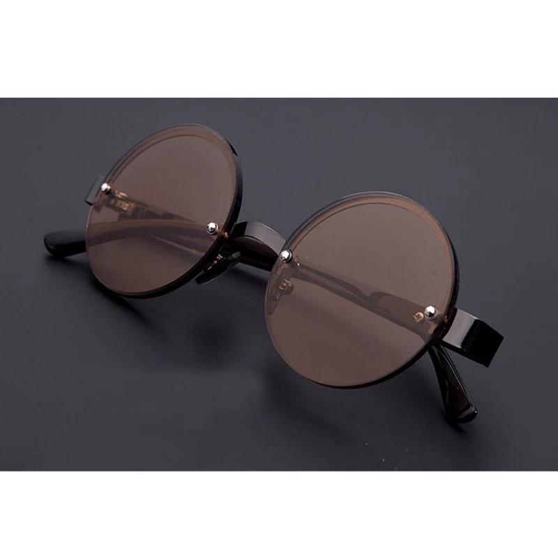 

Очки для чтения из натурального хрусталя, круглые коричневые очки с высокой четкостью, против усталости, женские модные очки в стиле ретро +300