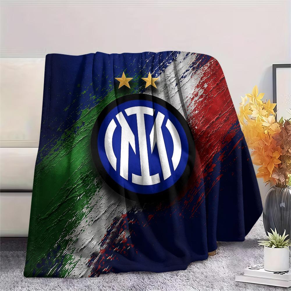 Football Club Internazionale Milano Flannel Blanket, High quality Comfortable for All Seasons, Home Decor, Warmth and Comfort