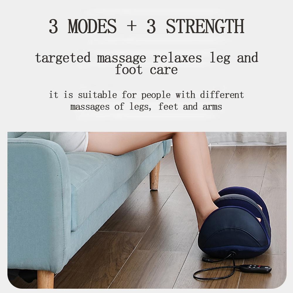 Foot Massager with Heat Shiatsu Kneading Rolling for Relaxation Arm Leg Calf Massager Machine Promotes Blood Circulation