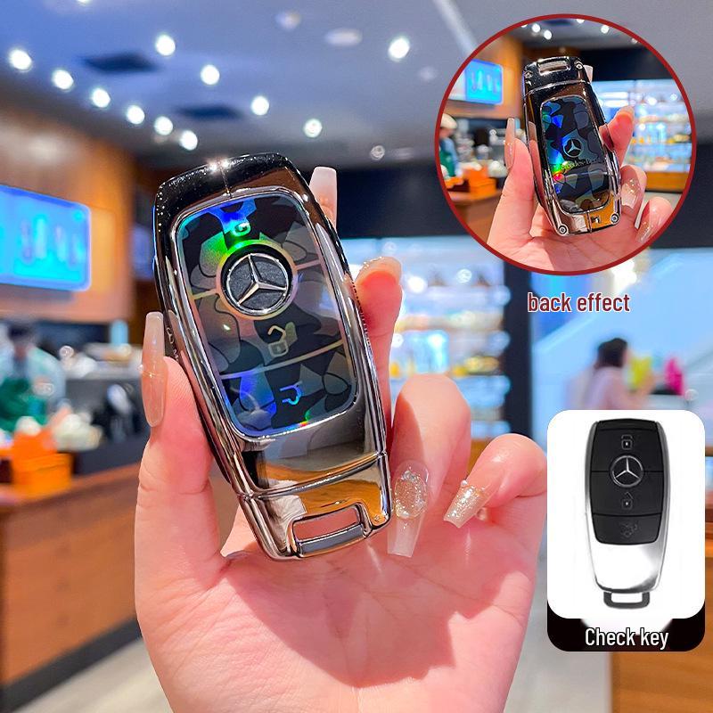 Husă cheie Mercedes-Benz pentru E-Class, C-Class, S-Class, GLB, GLC, GLE, GLA - Se potrivește E300L, C260L, A200L