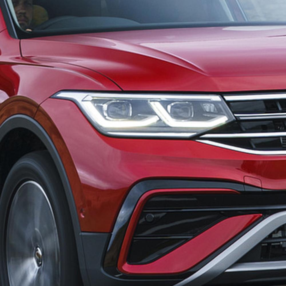 Smoke Black Pre Cut Car Headlight Protective Film For Volkswagen Tiguan MK3 5N MK2 Anti-Scratch High-Gloss Auto Vinyl Wrap Film