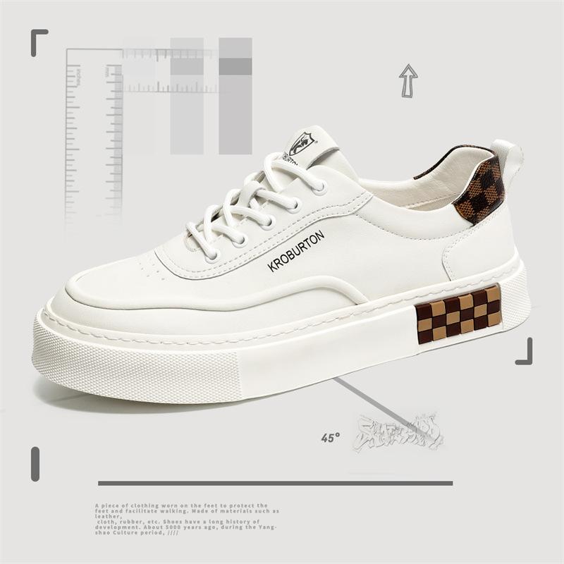 

Классические кеды весна новая простая стильная трендовая цветовая схема мужские повседневные кеды студенческая обувь для通勤 мужская обувь 44 белый