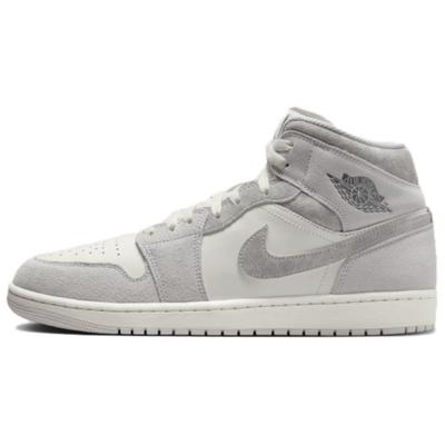 Air 1 Mid SE Neutralny Szary Żagiel Męskie Sneakersy Smoke-Grey FQ7720-002