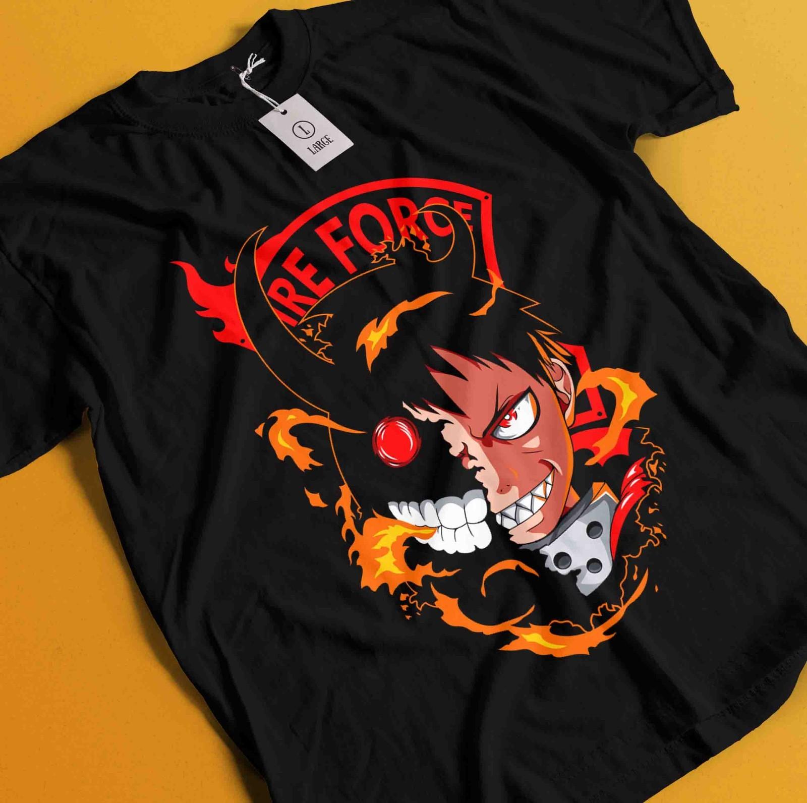 Fire Force Shirt Shinra Tshirt Benimaru T-Shirt Mens Womens Tees Top Maki Tee Arthur Tamaki Kotatsu 2XL