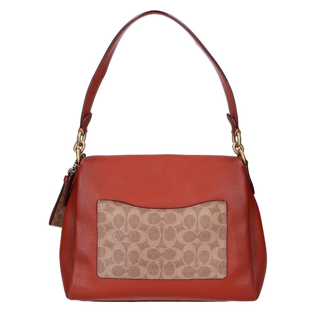 COACH 5229 May Signature Canvas 2WAY Shoulder bag Brown / beigeUsed